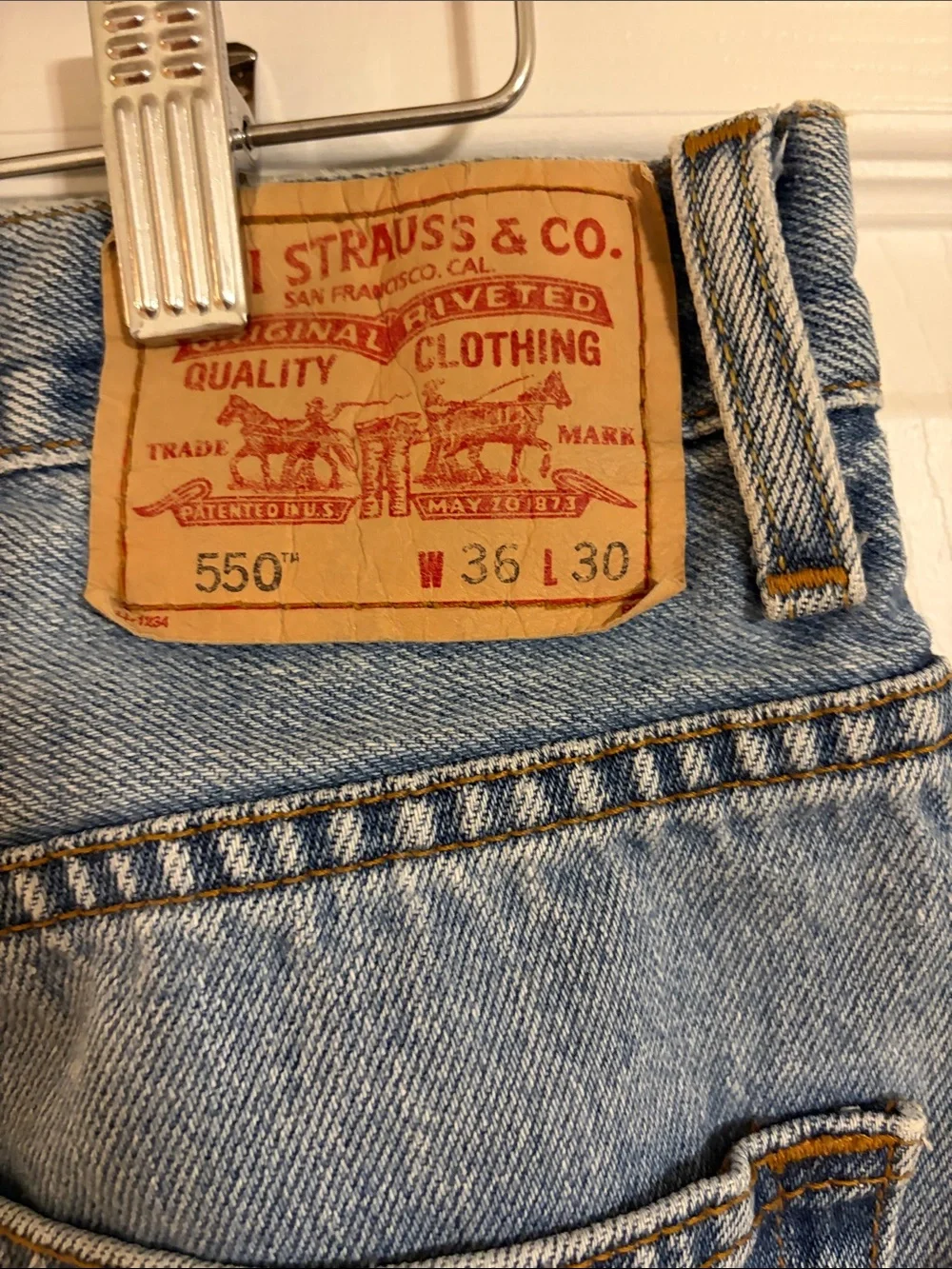 VTG 1992 Levi’s 550 Reworked Camo Jeans - 36 X 30